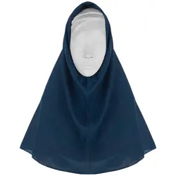 مقنعه مدل ۹۰ کد ۰۴ رنگ آبی کاربنی تک سایز