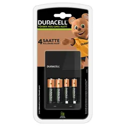 شارژر باتری دوراسل به همراه باتری قلمی و نیم قلمی مدل Duracell 1013490