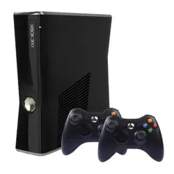 خرید ایکس باکس ۳۶۰ اسلیم دو دسته 250 گیگ | خرید Xbox 360 Slim 250G همراه با 2 دسته