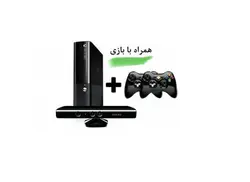 خرید ایکس باکس 360 سوپر اسلیم دو دسته با بازی همراه با کینکت | Xbox360 super slim