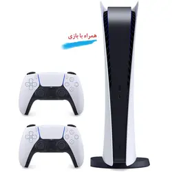 خرید ps5 دیجیتال ریجن ۲ با دو دسته همراه با بازی | قیمت ps5 digital دو دسته با بازی