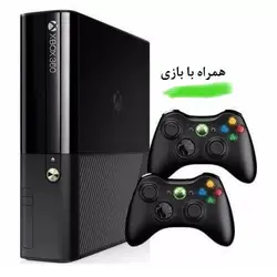 خرید ایکس باکس 360 سوپر اسلیم همراه با 250 بازی با دو دسته | قیمت ایکس باکس 360