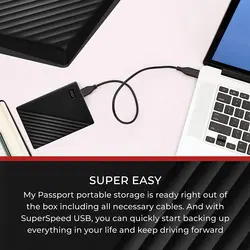 هارد اکسترنال وسترن دیجیتال مدل My Passport ظرفیت 5 ترابایت
