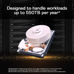 هارددیسک اینترنال وسترن دیجیتال مدل Gold WD2005FBYZ ظرفیت 2 ترابایت