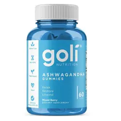 پاستیل آشواگاندا آبی گلی آمریکا Goli Gummuis (60 عددی)