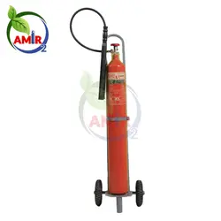 قیمت و خرید کپسول آتش نشانی 12 کیلویی CO2 چرخدار پیشرو