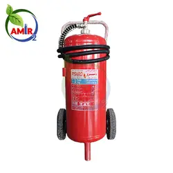 قیمت و خرید کپسول آتش نشانی پودر و گاز 50 کیلویی چرخدار پیشرو - ابزار اکسیژن امیر