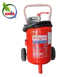 قیمت و خرید کپسول آتش نشانی پودر و گاز 25 کیلویی چرخدار پیشرو - ابزار اکسیژن امیر