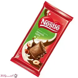 شکلات تابلت شیری نستله nestle با مغز فندق وزن 90 گرم