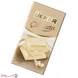 شکلات تخته ای اولکر سفید وزن 80 گرم