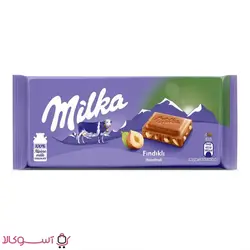 شکلات شیری میلکا مدل فندقی 100 گرمی