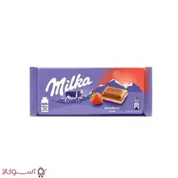 شکلات شیری میلکا مدل ماست و توت فرنگی 100 گرمی