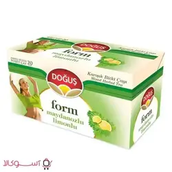 دمنوش لاغری دوغوش فرم مدل لیمو و جعفری بسته 20 عددی