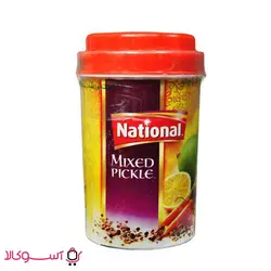 ترشی مخلوط در روغن نشنال national وزن یک کیلوگرم