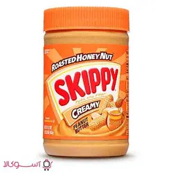 کره بادام زمینی عسلی اسکیپی مدل creamy وزن 462 گرمی | آسوکالا