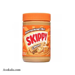 کره بادام زمینی کرمی تفت داده شده با عسل اسکیپی Skippy وزن 462 گرم