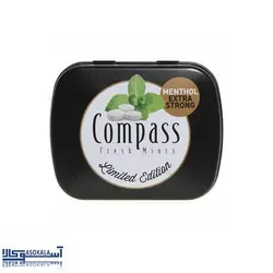 قرص خوشبو کننده دهان کامپس با طعم نعناع تند menthol extra strong تعداد 50 عدد