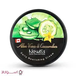 کرم مرطوب کننده نيوتيس عصاره آلوئه ورا و خيار حجم 300 میل