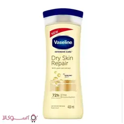 لوسیون بدن وازلین مدل dry skin repair حجم 400 میل | آسوکالا