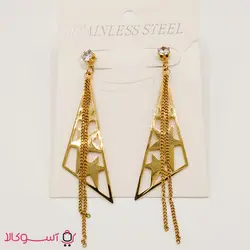 گوشواره زنانه استیل طرح مثلث کد 130