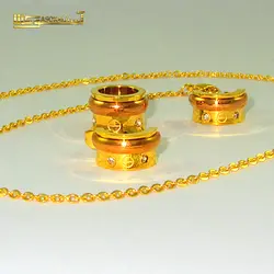 نیم ست زنانه رزگلد طلایی نئوگلوری - Neoglory | آسوکالا