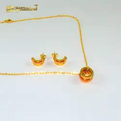 نیم ست زنانه رزگلد طلایی نئوگلوری - Neoglory | آسوکالا