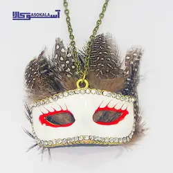 گردنبند زنانه رولباسی طرح نقاب