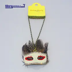 گردنبند زنانه رولباسی طرح نقاب