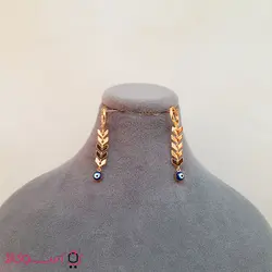 گوشواره آویز زنانه زد جی جولری مدل چشم نظر کد 118