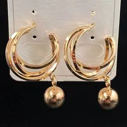 گوشواره زنانه ژوپینگ طرح توپ و حلقه