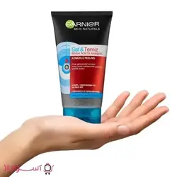 ماسک صورت گارنیه سری saf ve tamiz مدل زغال حجم 150 میلی لیتر