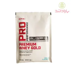 پروتئین وی گلد پریمیوم ساشه ای GNC Pro Performance Premium Whey Gold - بارادلند