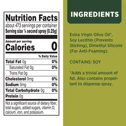 اسپری روغن زیتون رژیمی بدون کالری فرابکر پَم 141 گرم Pam Olive Oil Cooking Spray - بارادلند