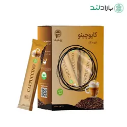 کاپوچینو کلاسیک بدون شکر با قهوه گلد بسته 10 ساشه‌ای (شیرین شده با استویا) - بارادلند