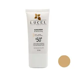ضد آفتاب کرم پودری ضد چروک لوسل مناسب پوست خشک رنگ مدیوم LUCEL SPF50 - وب سایت فروشگاهی بی درنگ