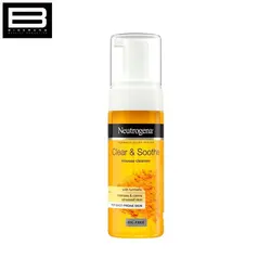 فوم‌ شوینده زردچوبه نوتروژناNeutrogena soothing clear turmeric mousse cleanser - وب سایت فروشگاهی بی درنگ
