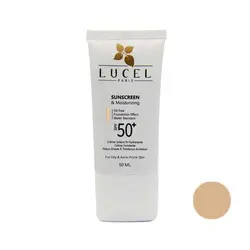 کرم ضد آفتاب spf 50 رنگی متوسط مناسب پوست چرب و مختلط LUCEL - وب سایت فروشگاهی بی درنگ