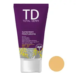 کرم ضد آفتاب فاقد چربی با SPF +50 توتال درم - وب سایت فروشگاهی بی درنگ