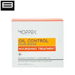 ماسک مو مخصوص موهای چرب موپک OIL CONTROL HAIR MASK MOPPEK - وب سایت فروشگاهی بی درنگ