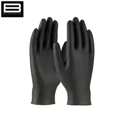 دستکش نیتریل مشکی 100 تایی سایز متوسط بدون پودر SIZE M - وب سایت فروشگاهی بی درنگ