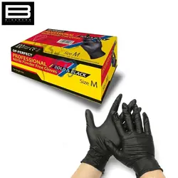 دستکش نیتریل مشکی 100 تایی سایز متوسط بدون پودر SIZE M - وب سایت فروشگاهی بی درنگ