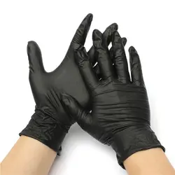 دستکش نیتریل مشکی 100 تایی سایز متوسط بدون پودر SIZE M - وب سایت فروشگاهی بی درنگ