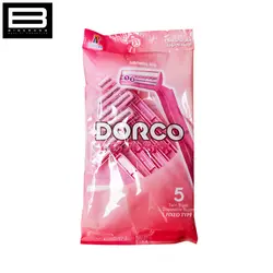 خود تراش دو تیغ صابونی یکبار مصرف ( 5 عددی ) دورکو - وب سایت فروشگاهی بی درنگ