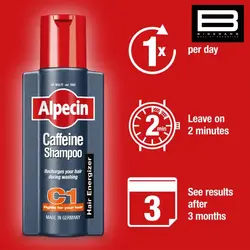 شامپو کافئین ضد ریزشAlpecin C1 - وب سایت فروشگاهی بی درنگ