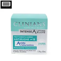 کرم لیفتینگ روز حاوی هیالورونیک اسید CLINIANS spf15 - وب سایت فروشگاهی بی درنگ