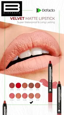 رژ لب مات مدادی Defacto 10 - وب سایت فروشگاهی بی درنگ