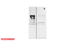 یخچال و فریزر ساید بای ساید دوو مدل D2S-3133MW رنگ سفید متالیک