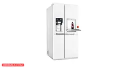 یخچال و فریزر ساید بای ساید دوو مدل D2S-3133MW رنگ سفید متالیک