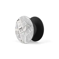 قاب گوشی موبایل و پاپ سوکت طرح روزنامه کد 1281