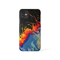 قاب گوشی موبایل و پاپ سوکت طرح رنگ روغن کد 1977